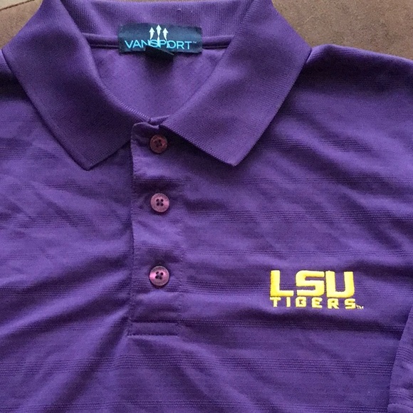 LSU Textured Polo - Picture 2 of 2